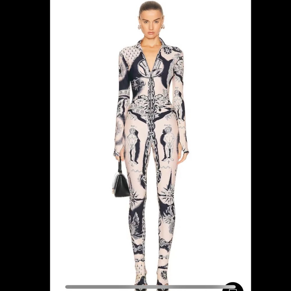 Jean Paul Gaultier Heraldry Tattoo Jumpsuit